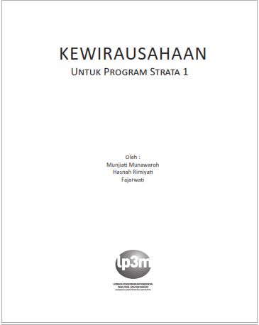 KEWIRAUSAHAAN Untuk Program Strata 1